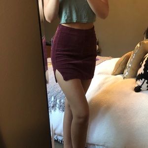 Pacsun burgundy skirt